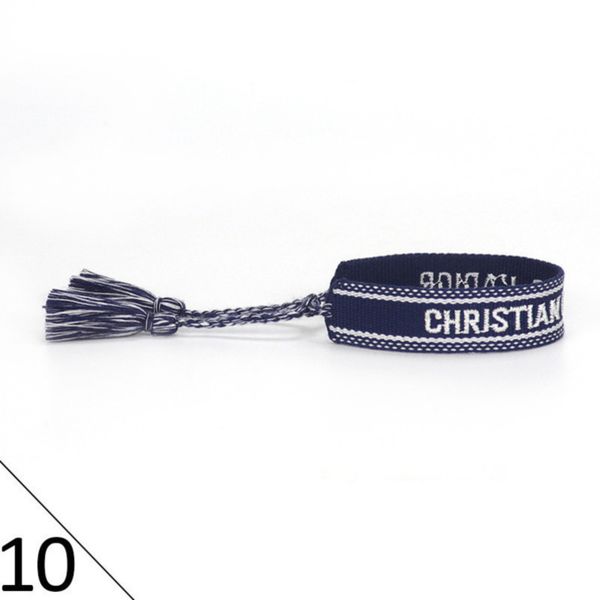 

luxury brand braided bracelet adjustable woven friendship bangle for womens mens designer letter embroidery rope bracelets jewelry gift code, Golden;silver