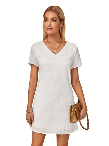 

emery rose v neck schiffy dress d5sj#, Black;gray