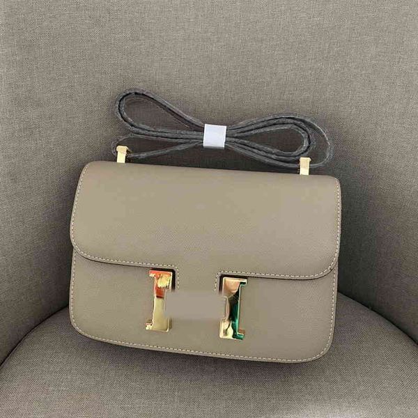 

brand h handbags women hemes 2022 h family button palm print leater 23cm bag women's stewardess classic messenger