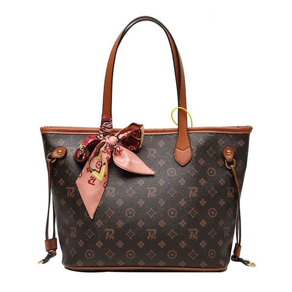 

68% off printed single shoulder women's ins trend temperament capacity portable mother tote large bag