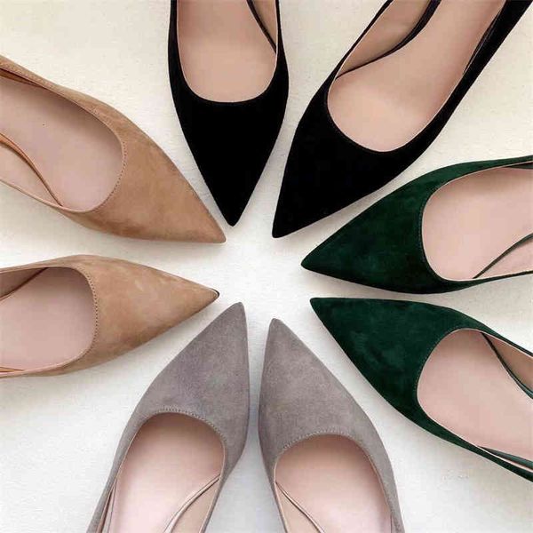 

sandals comfortable and easy to wear 6cm high heels suitable for commuting basic pointed shallow mouth temperament cat heel shoes women, Black