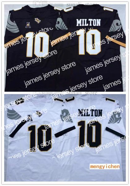 

american college football wear ucf knights ncaa college 10 mckenzie milton jerseys football black white all stitched
