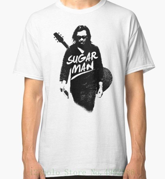 Herren T-Shirts Sixto Rodriguez Sugar Man T-Shirt Herren Weiß Limited Edition Größe S bis 2Xl Bedruckt Lustige ModemarkeHerren