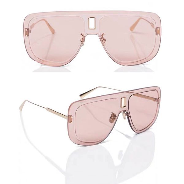 

women designer sunglasses metal temples ultra mu design frameless all-in-one mirror catwalk sunglasses men classic original box, White;black