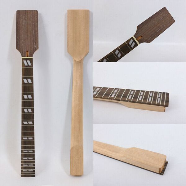 

22fret 25.5 inch electric guitar neck mahogany+rosewood fretboard unfinished d9