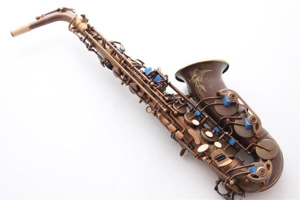 

mark vi alto saxophone e-flat antique copper simulation professional musical instrument with case