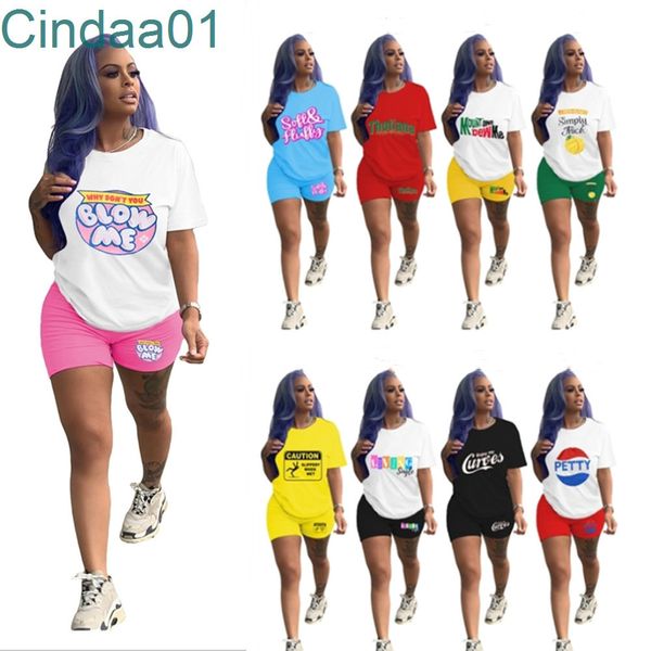 

woman tracksuits 2 piece yoga pants outfit designer letter printed short sleeve t shirt shorts suit ladies casual clothing, Gray