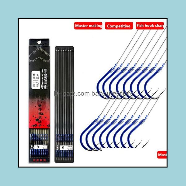 

fishing hooks sports outdoors steel fish high carbon carp japanese-style seawater ansuo binding line 45cm 10 pairs / bag 1 drop delivery 2
