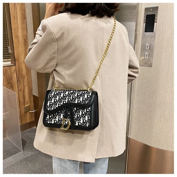 

factory wholesale autumn and winter letter small square bag single shoulder slanting cross portable women's korean fashion simple versa