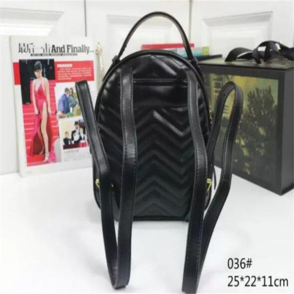 

fashion girl marmont pu leather handbag women bag children school bags backpack famous lady backpack bag travel bag