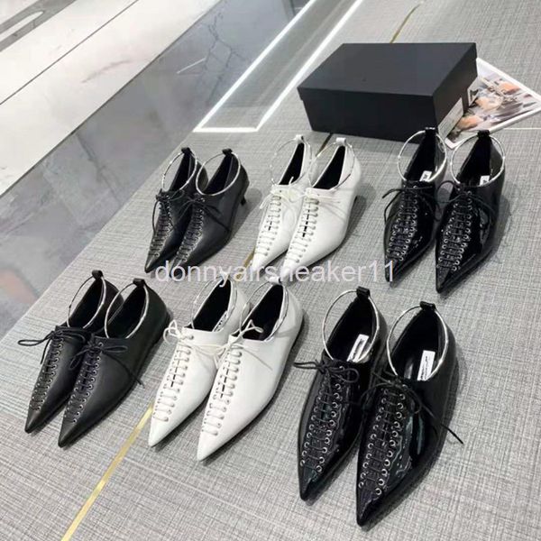 

dress shoes gaoding net red flat shoes women's autumn one foot grandma french pointed single, Black