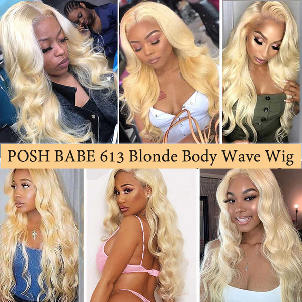 

accessories middle part glueless 613 human hair wig honey blonde closure wig brazilian body wave lace front pre plucked 13x4 lace remy 150, Silver