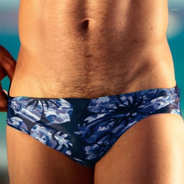 Низкая талия сексуальные мужчины купальные костюмы 2022 печатные плавки плавки гей бикибис пляжные шорты плавания спали