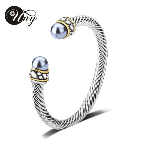 

uny bangle womens fashion brand love vintage bangles antique twisted wire cz bracelet valentine s day christmas gifts brac 220716, Black