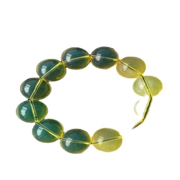 

dominica water purpura amber old wax hand chain bracelet beads., Silver