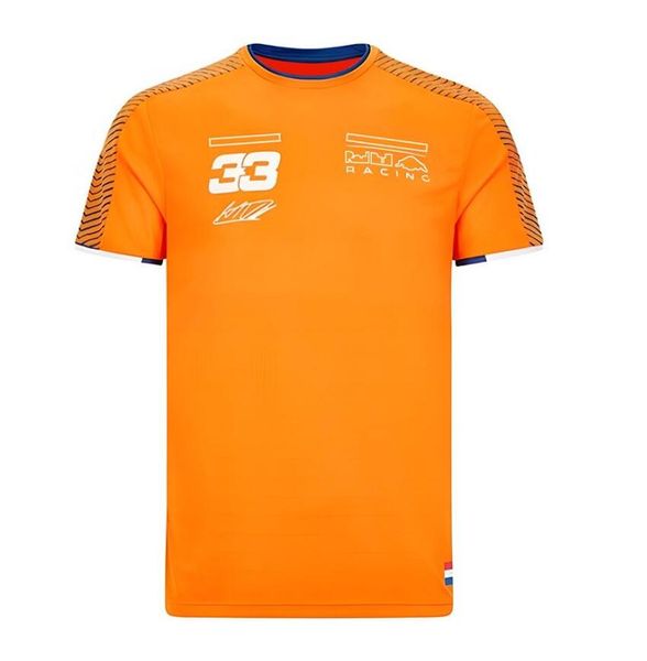 

2022 summer new f1 racing round neck downhill jersey, the same custom
