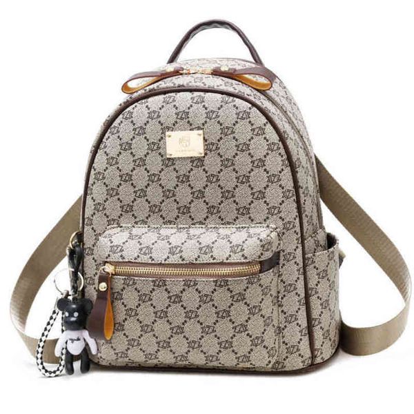 

purses advanced design backpack women's soft leather handbag high-capacity backpack new student schoolbag back packs