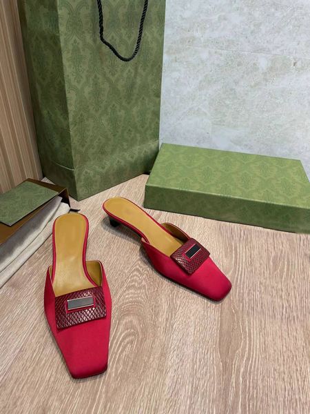 

square head half slippers women 22 summer new bag head outside wearing kitten low heel temperament lazy women's shoes, Black