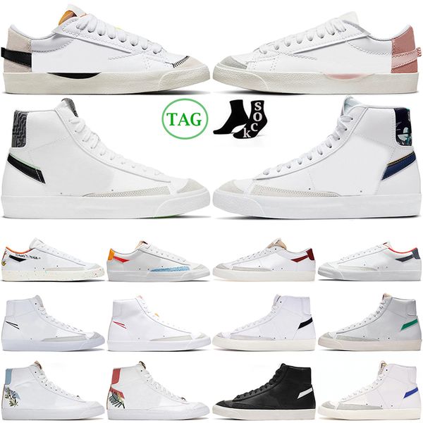 

mens trainers blazer mid 77 running shoes vintage ghost black white high city pride jumbo pink green men women outdoor designer sneakers cas