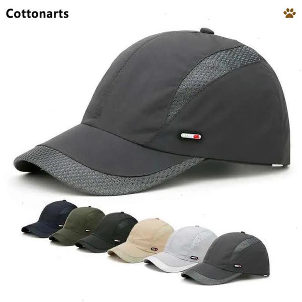 Fashion Summer Sport ao ar livre Caps de beisebol de algodão que executa o boné de viseira Cool Quick Dry Dad Hats for Men Casquette Homme