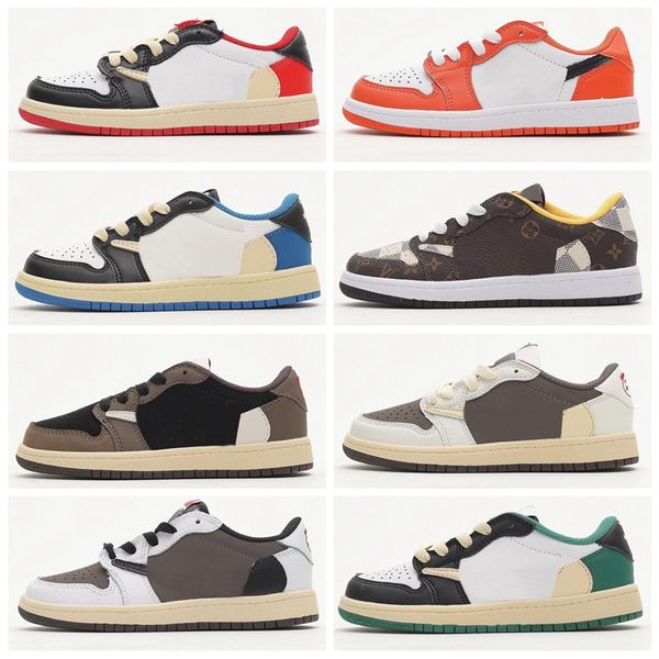 

new trainers infants 1s toddler kids opposite reverse basketball shoes athletic white red athletics shoes for boys and girl sports boots siz, Black