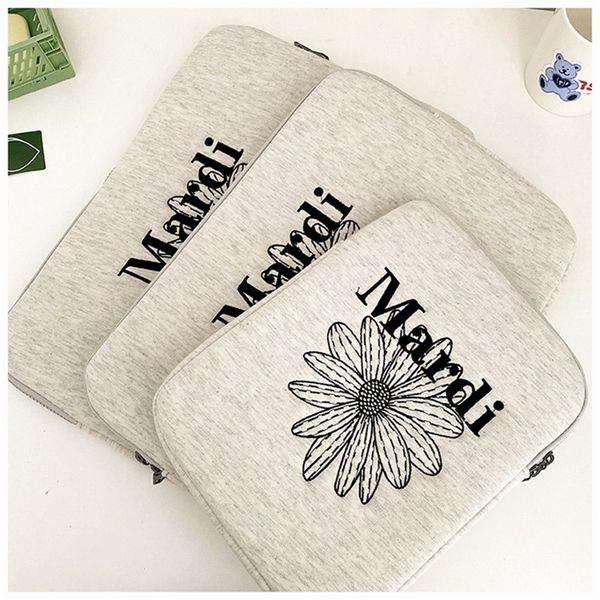 

ipad pro 9 7 11 inch lapcase korean ins daisy 10 5 10 8 13 13 3 15 15 6 tablet protective inner sleeve bag pouch 220617