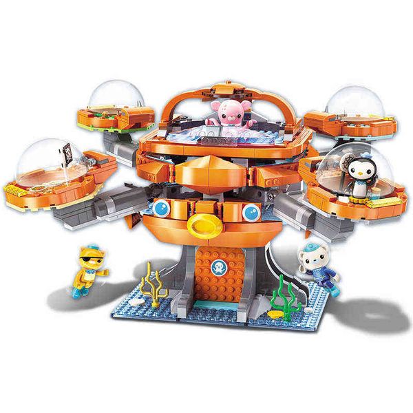 

3708 698pcs octonauts ocs ocd playset & barnacles enlighten model building kits blocks bricks toys for children aa220317