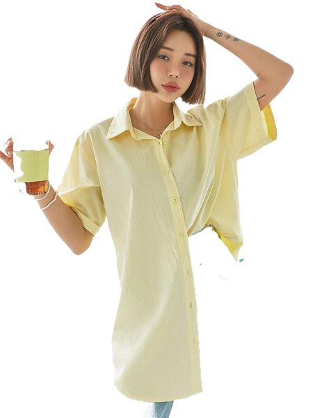 

dazy drop shoulder button front blouse i9r7#, White