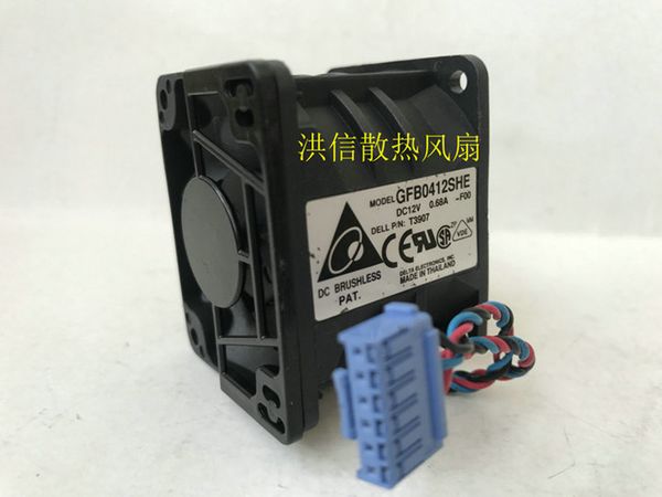 Бесплатный оригинальный Delta Fan GFB0412SHE 12V 0,68A PE1750 8x77 Серверной охлаждение вентилятор сервера