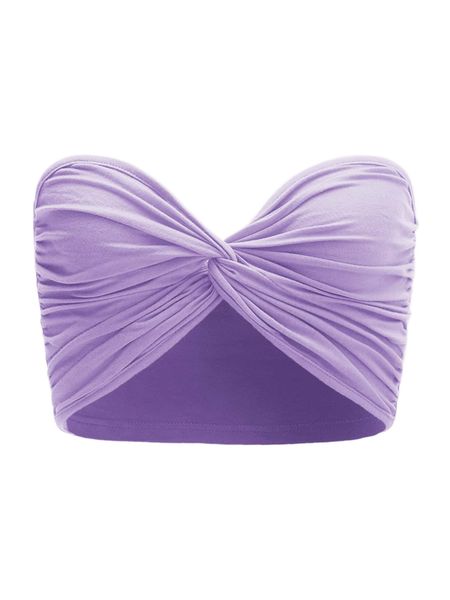 

plus solid twist front crop tube o69e#, Black