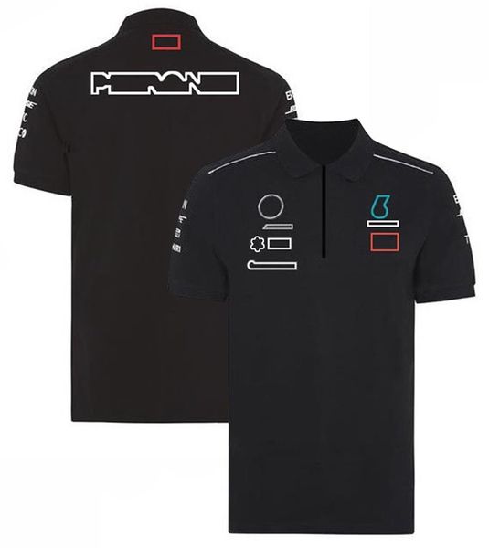 T-shirt estiva Formula 1 Polo F1 Uniforme della squadra Tuta da corsa Manica corta Taglie forti T-shirt da corsa per tifosi Camicia sportiva casual221C