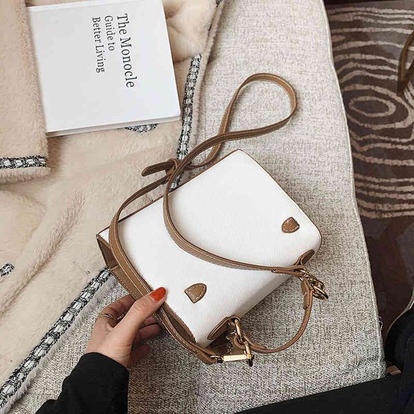 

bags designer women kel1yss 2022 women's bag white texture winter one shoulder portable net red versatile mess xddy