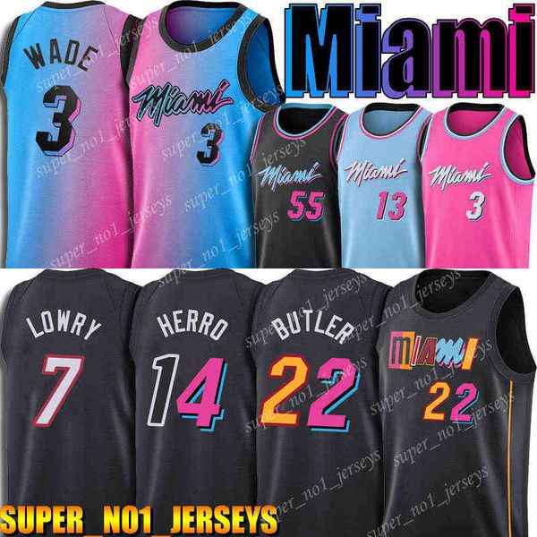 

bam 13 ado kyle 7 lowry jersey jimmy 22 butler tyler 14 herro baseball dwyane 3 wade jerseys robinson zv231, Black;red