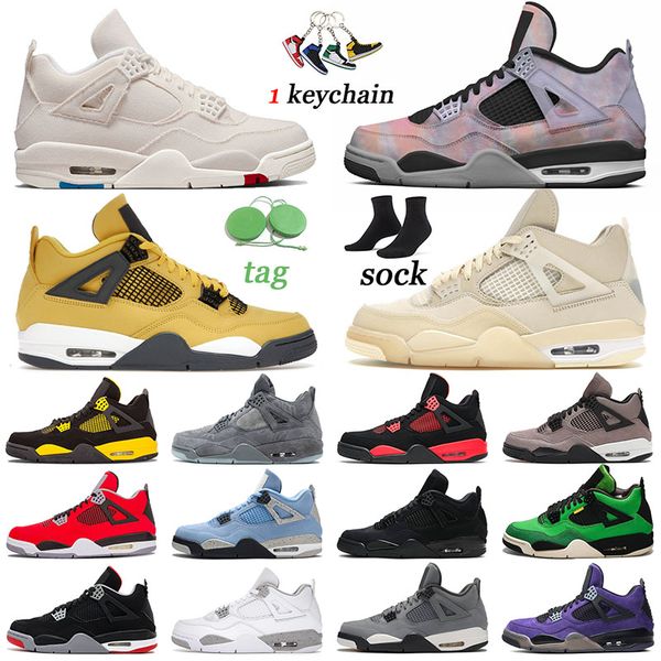 

wholesaleÂ jumpman 4 sports basketballs shoes designer women sneakers canvas black cat zen master red thunder new bred 4s men trainers univer, White;red