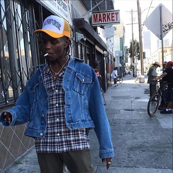 

fashion-awge baseball net cap asap rocky and hip hop street couple cap222p, Blue;gray