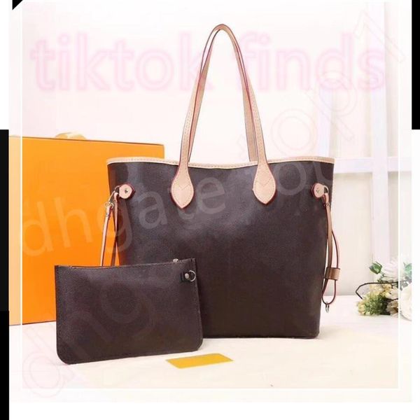 

6 colors lattice 2pcs set bags women pu leather handbag ladies designer high lady clutch purse retro shoulder bag whit242p