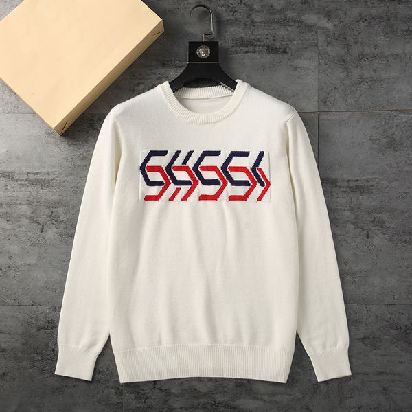 

autumn mens sweater long-sleeved and womens hoodie streetwear knitted letter pullover designer slim sports fashion sweatshirt, White;black