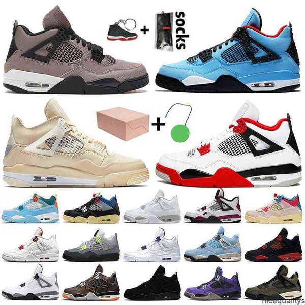 

basketball shoes jordam with box taupe haze travis women mens jumpman 4 4s university blue sail fire red white oreo thunder trainers sneaker
