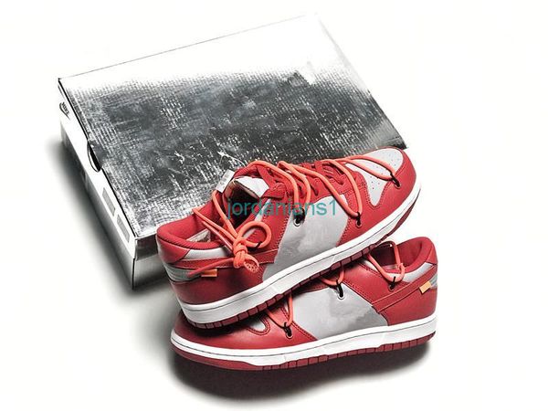 

brand shoes skatebord running low dnk lthr university red wolf grey hypebeast sneaker red laces skatebording causal sports shoe leather trai