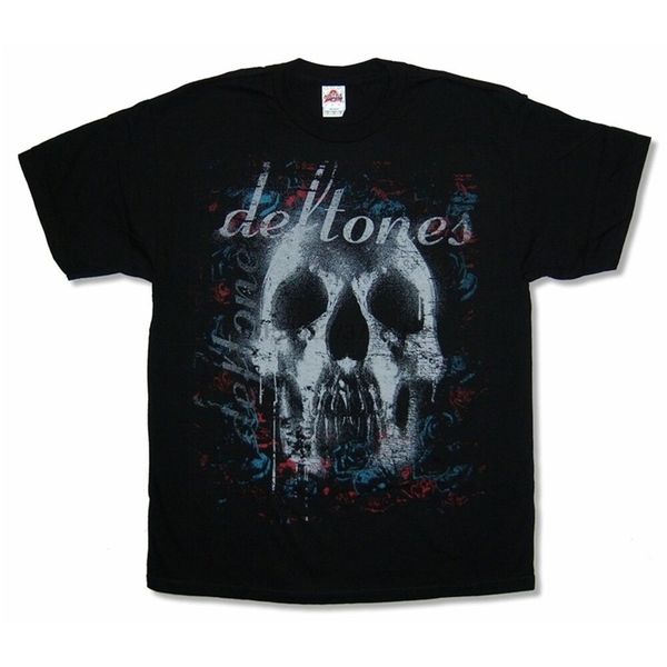 

kaus hitam defrones skull band baru resmi merch 220613, Black