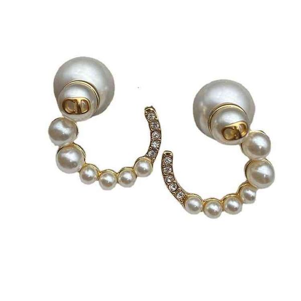 

hook size pearl personality earrings female style 925 silver needle red style, Black