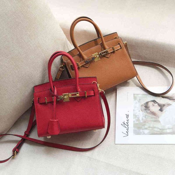 

designer birkins handbags mini bag handbag leather women's portable red wedding