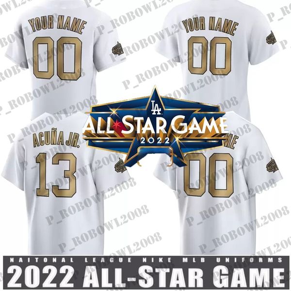 

2022 national league all star game baseball jersey kyle schwarber mookie betts ronald acuna jr. albert pujols pete alonso turner manny macha, Blue;black