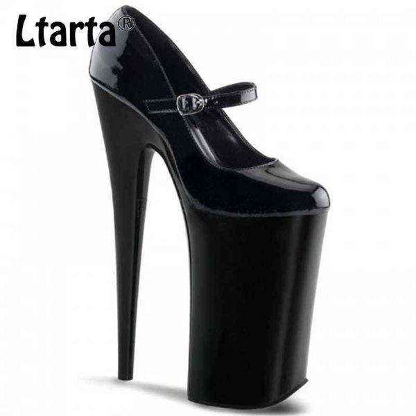 Sandálias Ltarta Design 20 cm Super Hew Heels Show Show Shoes Nightclub and Party Buckle Sexy Lady Girls YKC D 087 220318