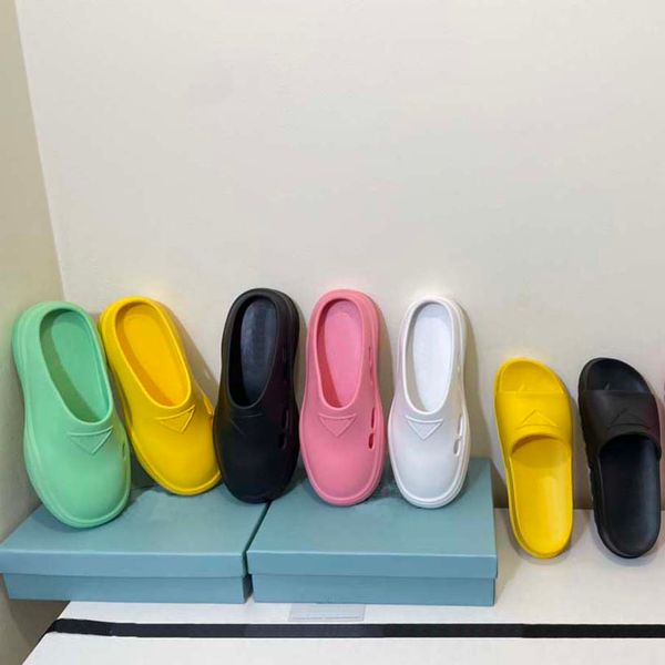 

men women sandals slides slippers bone resin desert sand foam runner ararat rubber west summer west brown flat slide slipper 35-45, Black