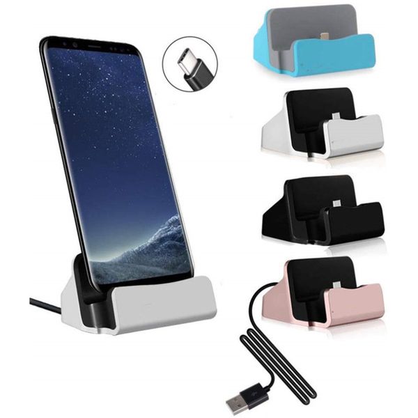 Stazione di ricarica docking station USB tipo C supporto dock di tipo C supporto per base di ricarica per telefono Xiaomi Huawei Samsung USB-C