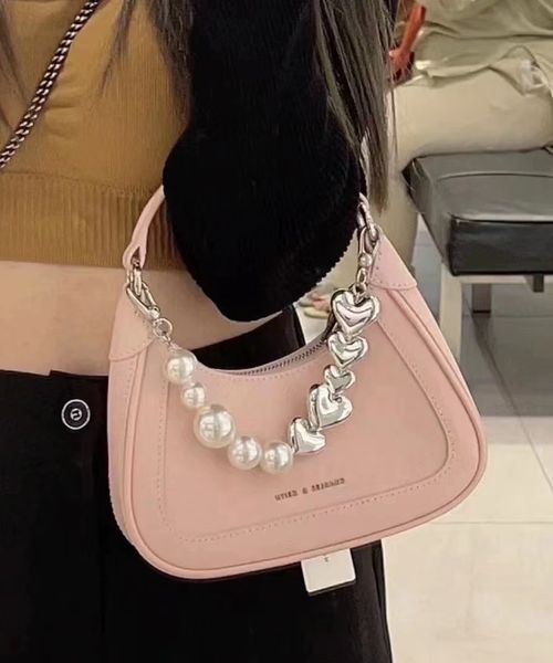 

2022 fashion pearl pu cross-body bag for women small and fresh