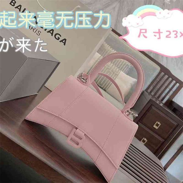 

handbags original bag balencaigass 2022 2022 female pop model high sense simple minority messenger versatile fairy temperament pink b paris