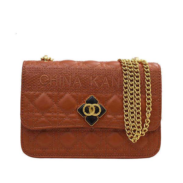 

2022 women's atmospheric personality ladies bags bag chain women's one shoulder small bag diagonal- hand wholesale female