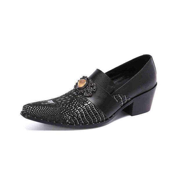 

dress shoes casual leather shoes men's summer breathable thin soft sole british style men's brand cowhide business formal fashion, Black